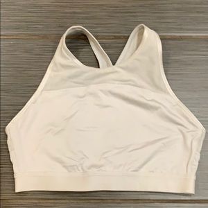Athleta Gray High Neck Sports Bra